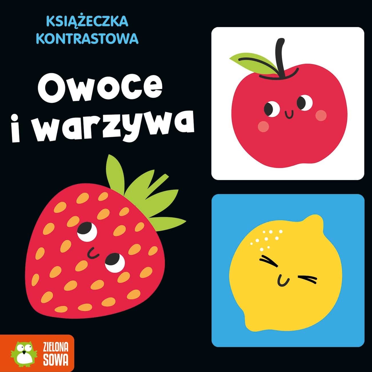 Owoce i warzywa. Książeczka kontrastowa