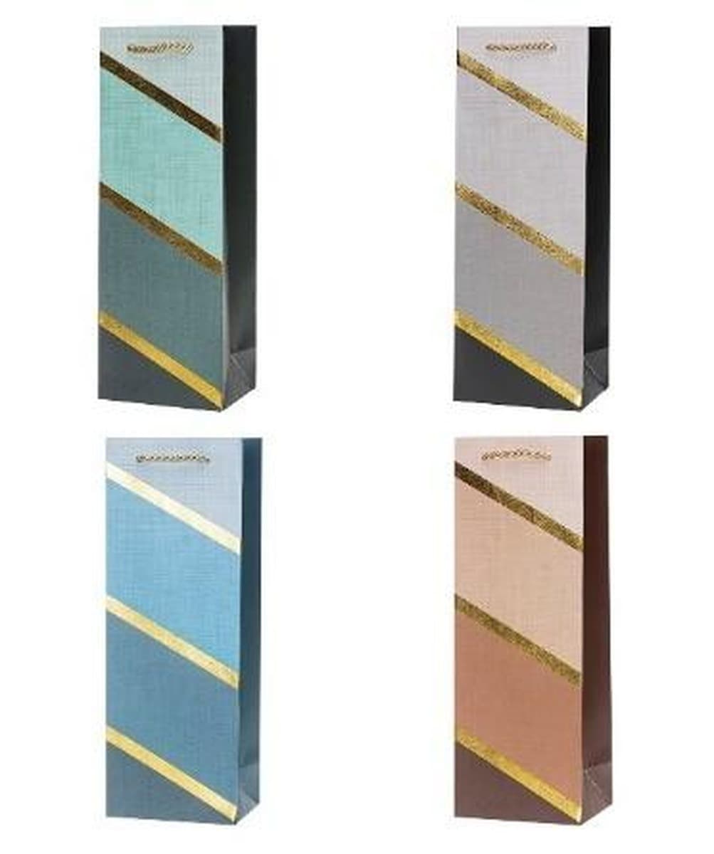 Ozdobna torebka na butelkę Rozette mix wzorów 12 x 36 x 9 cm