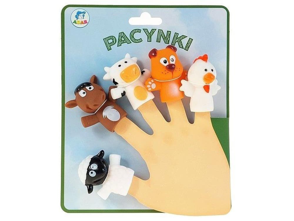 Pacynki na palce, zestaw 5 sztuk