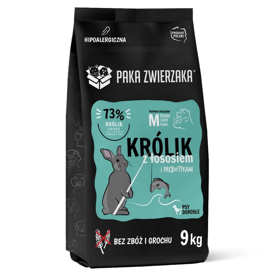 Paka Zwierzaka Karma dla królika Łosoś 9kg