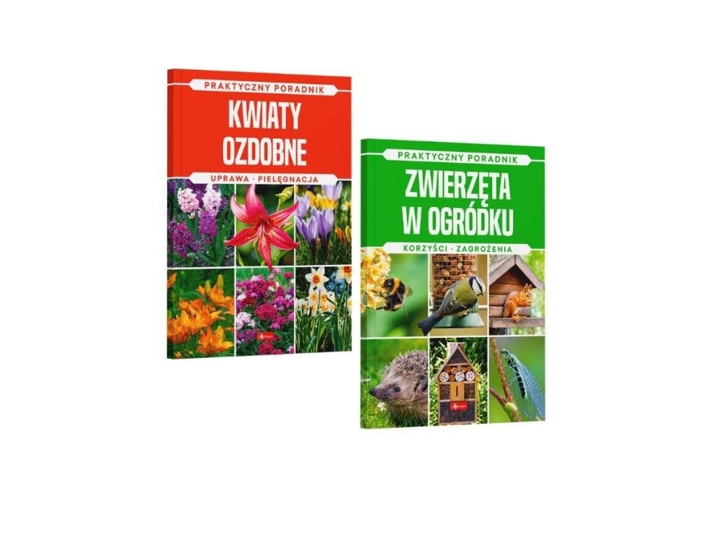 Pakiet książek Kwiaty ozdobne i Zwierzęta w ogródku