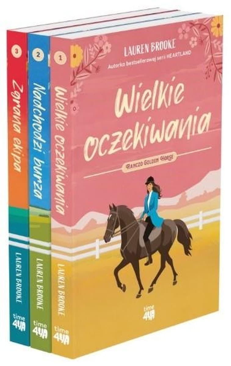 Pakiet książek Ranczo Golden Horse T.1-3 Lauren Brooke