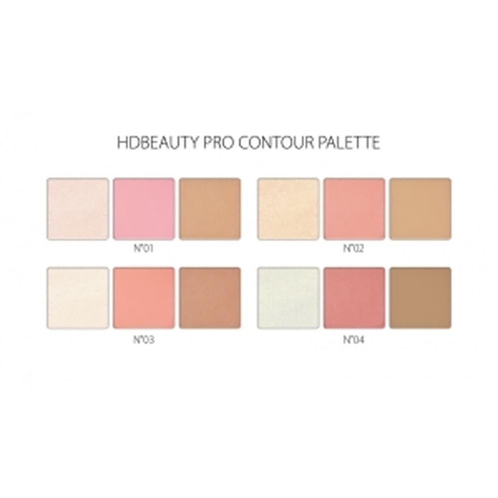 Paleta do konturowania twarzy HD Beauty ProCont 02