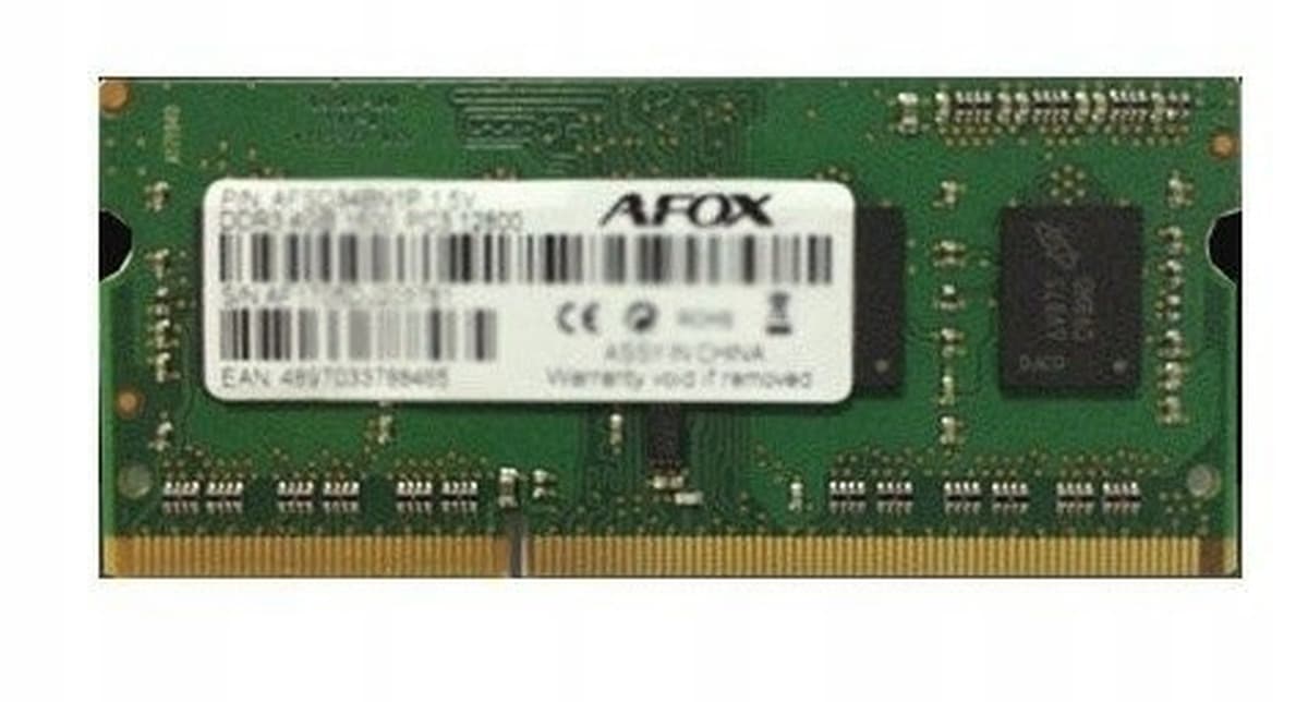 Pamięć RAM AFOX SO-DIMM DDR3 8 GB 1333 MHz do laptopa