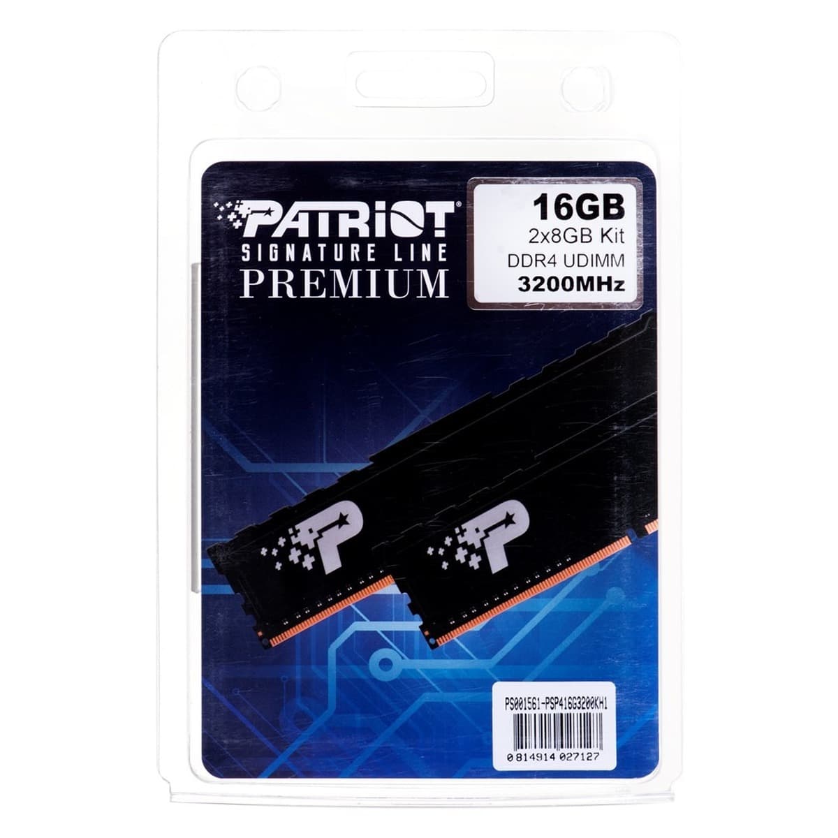 Pamięć RAM DDR4 Patriot Premium Black 16 GB 3200MHz