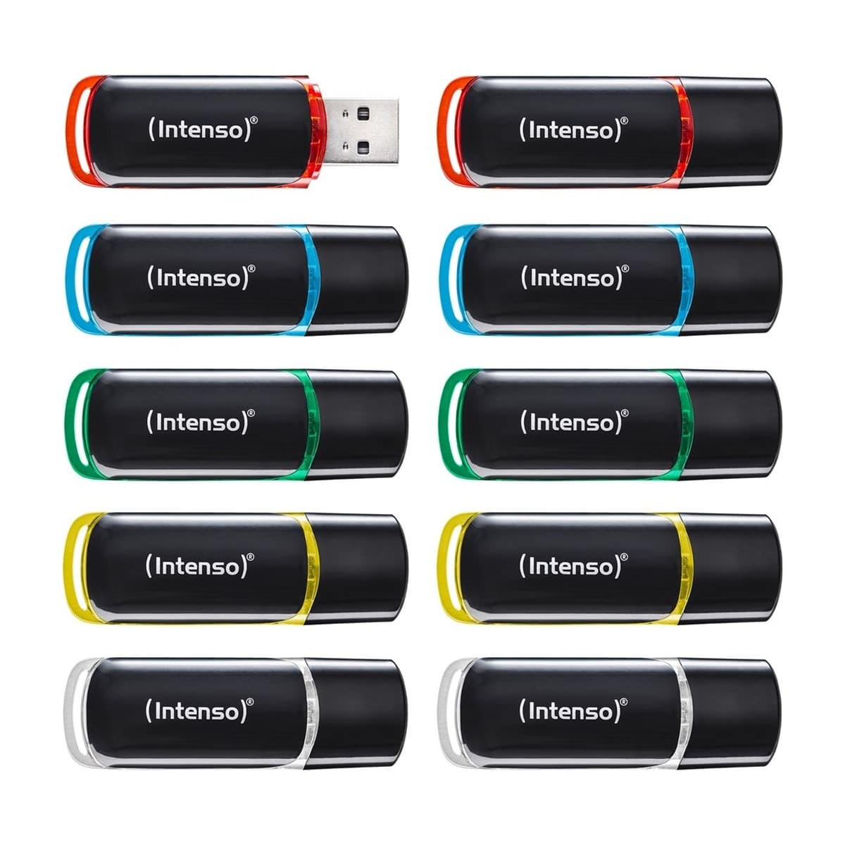 Pamięć USB Intenso 8 GB USB 2.0, zestaw 10 sztuk, różne kolory