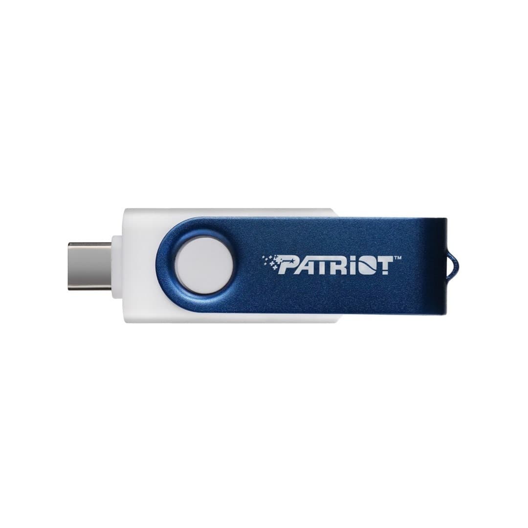 Pamięć USB Patriot Xporter X550 64GB Dual USB A+C, 80MB/s, Aluminiowo-plastikowa, Biała