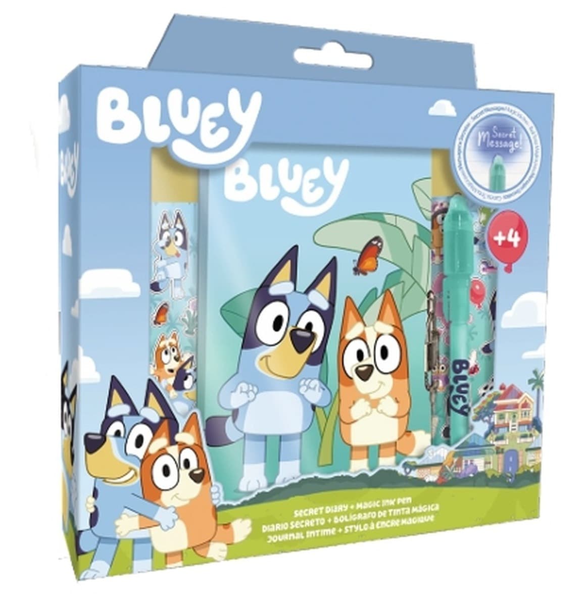 Pamiętnik Bluey z magicznym długopisem