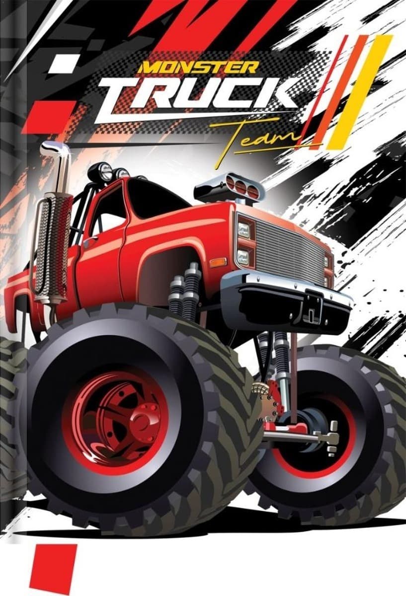 Pamiętnik Monster Truck Team 14x18 cm 80 kartek