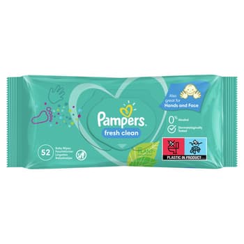 Pampers Fresh Clean chusteczki nawilżane 52 sztuki