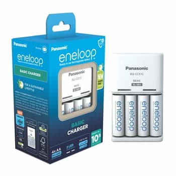 Panasonic Basic Ładowarka + 4x AA Eneloop 2000 mAh
