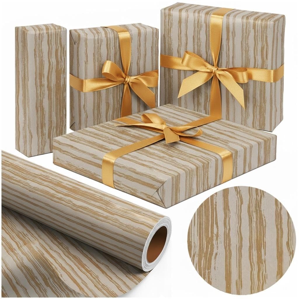 Papier ozdobny Złoty Kraft X-Strong 38 cm x 20 m
