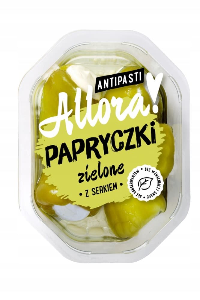 Allora Papryczki zielone z serkiem 150g