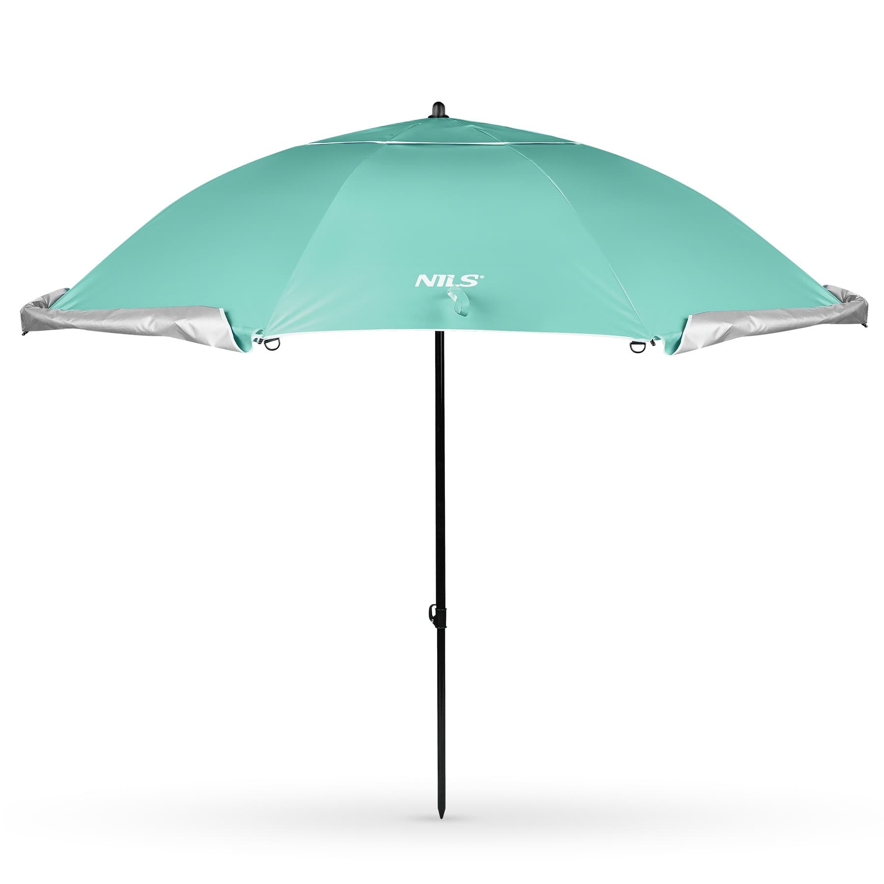 Parasol parawan plażowy 2w1 XXL 240 cm zielony