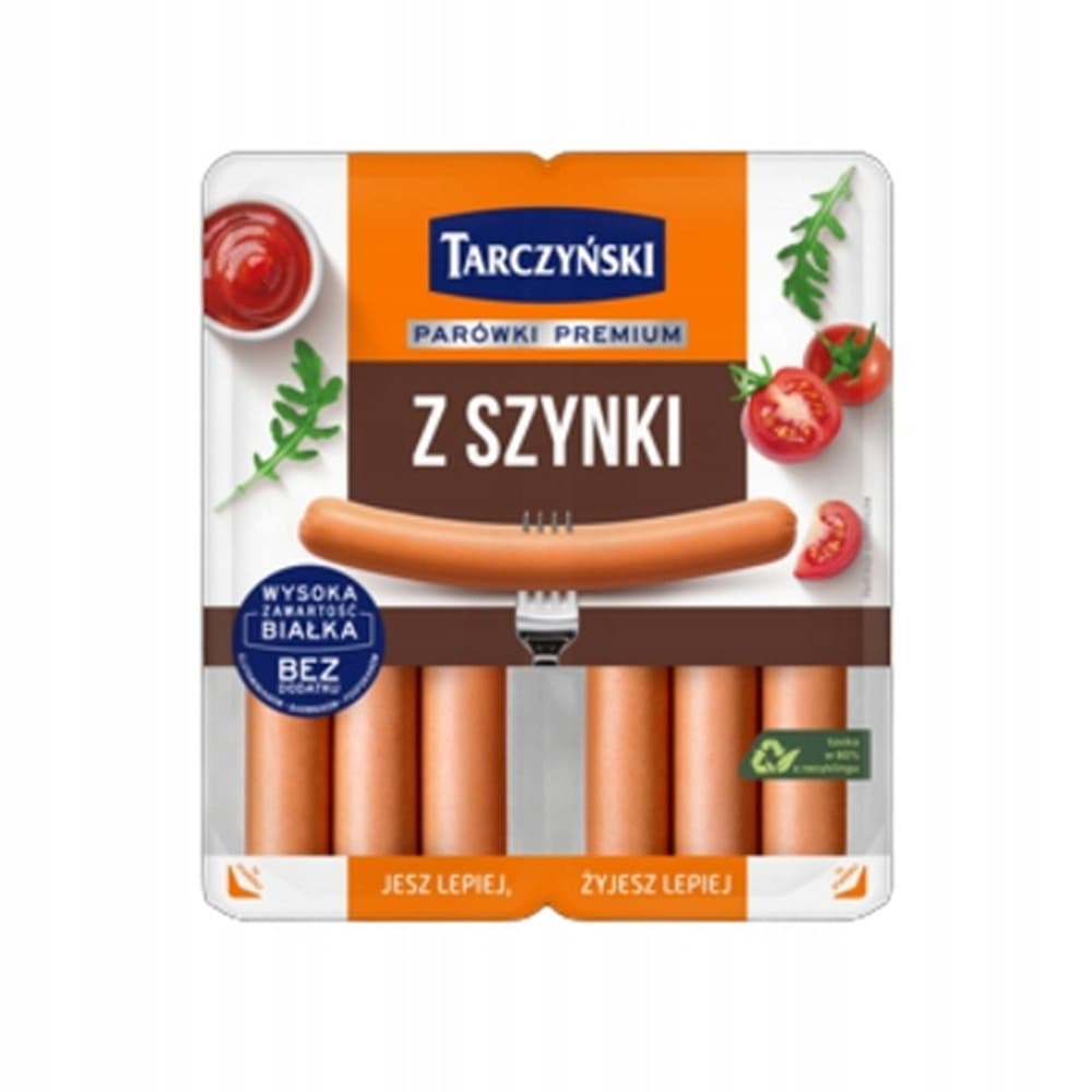 Parówki z szynki 220 g Tarczyński