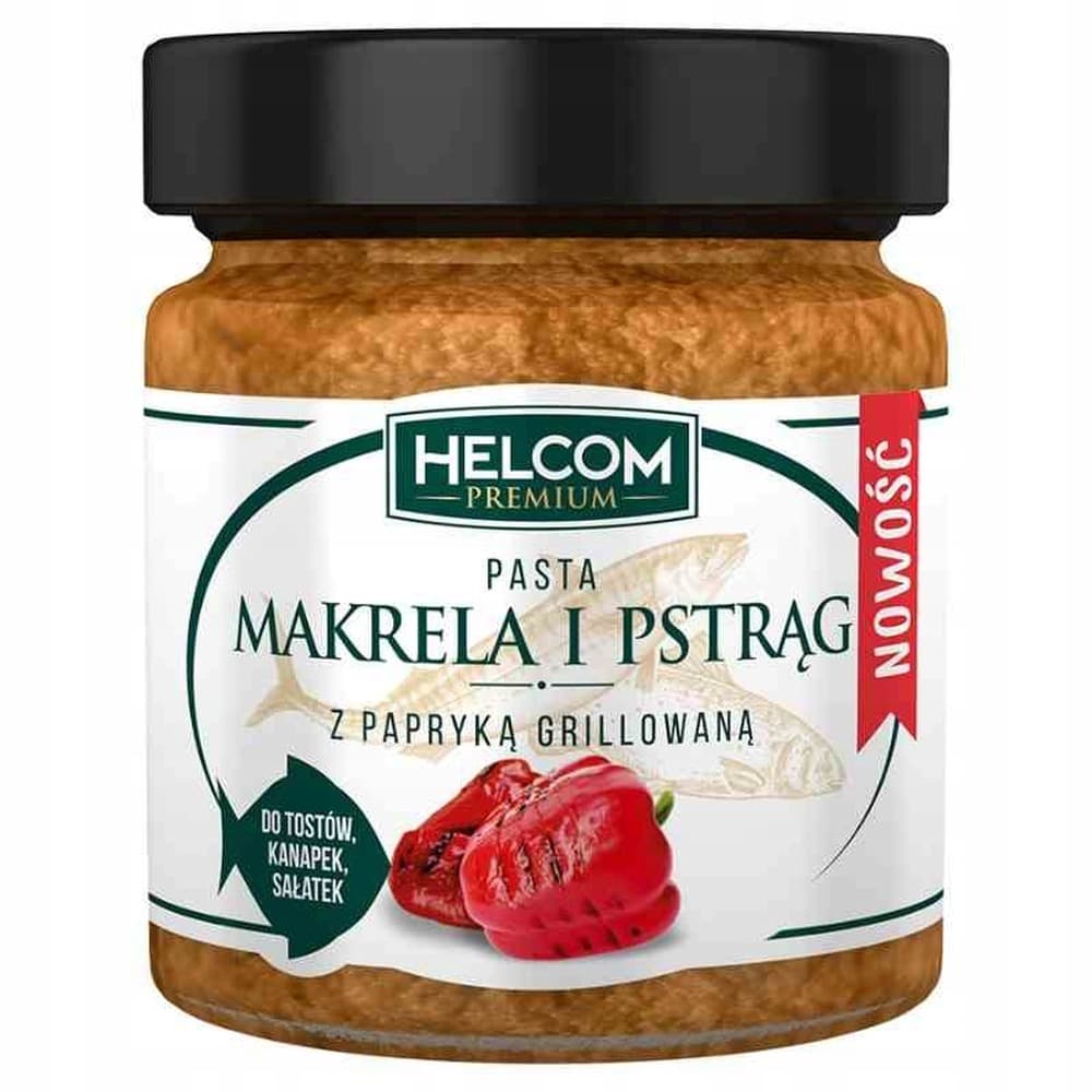 Pasta makrela i pstrąg z papryką grillowaną 180 g HELCOM PREMIUM