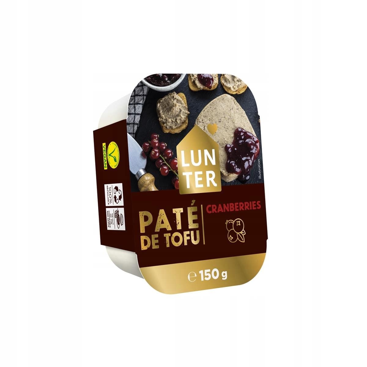 Lunter Pate de Tofu Cranberries 150g