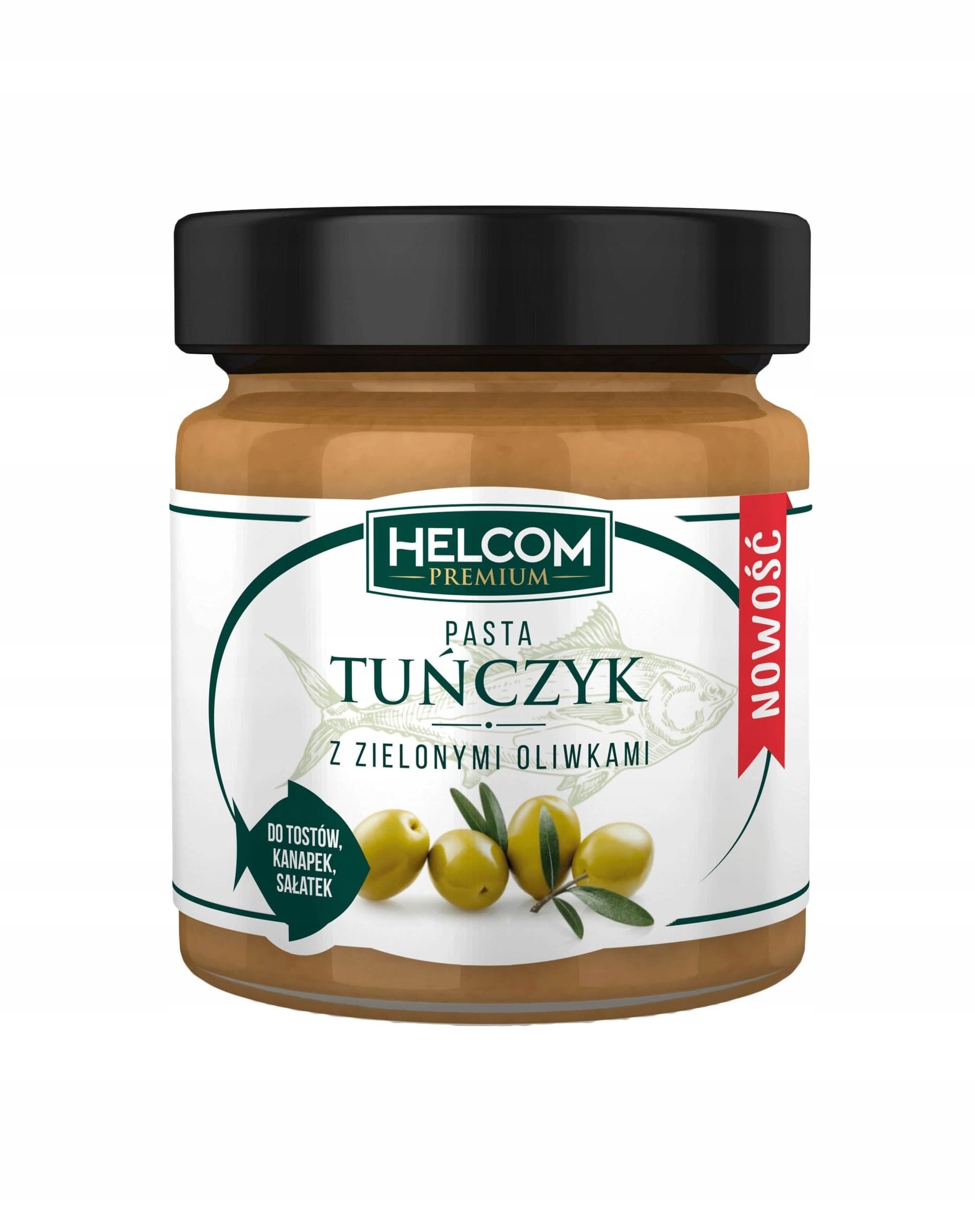 Pasta tuńczyk z zielonymi oliwkami 180 g HELCOM PREMIUM
