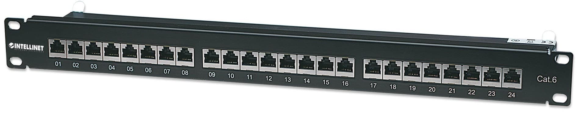 Intellinet Patch Panel 24 porty 19'' STP Cat.6 czarny