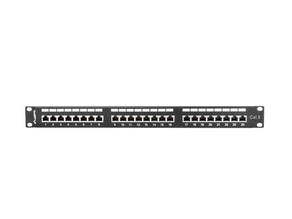 Patch panel kat. 6 24 porty RJ-45 1U