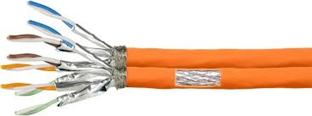 Patchkabel Verlegekabel CAT7a S/FTP 100m 1000MHz Pomarańczowy