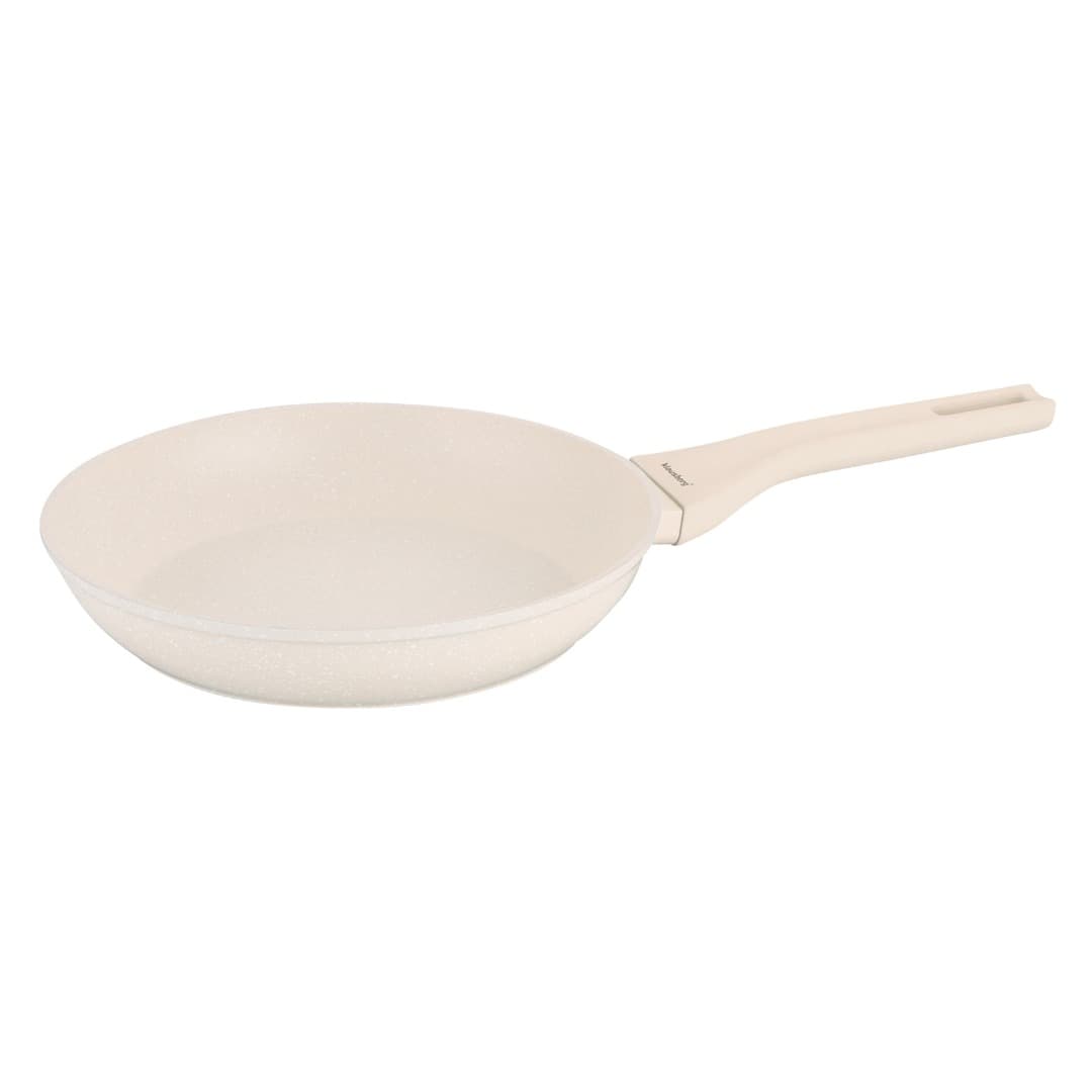 Patelnia marmurowa kremowa 24 cm nieprzywierająca