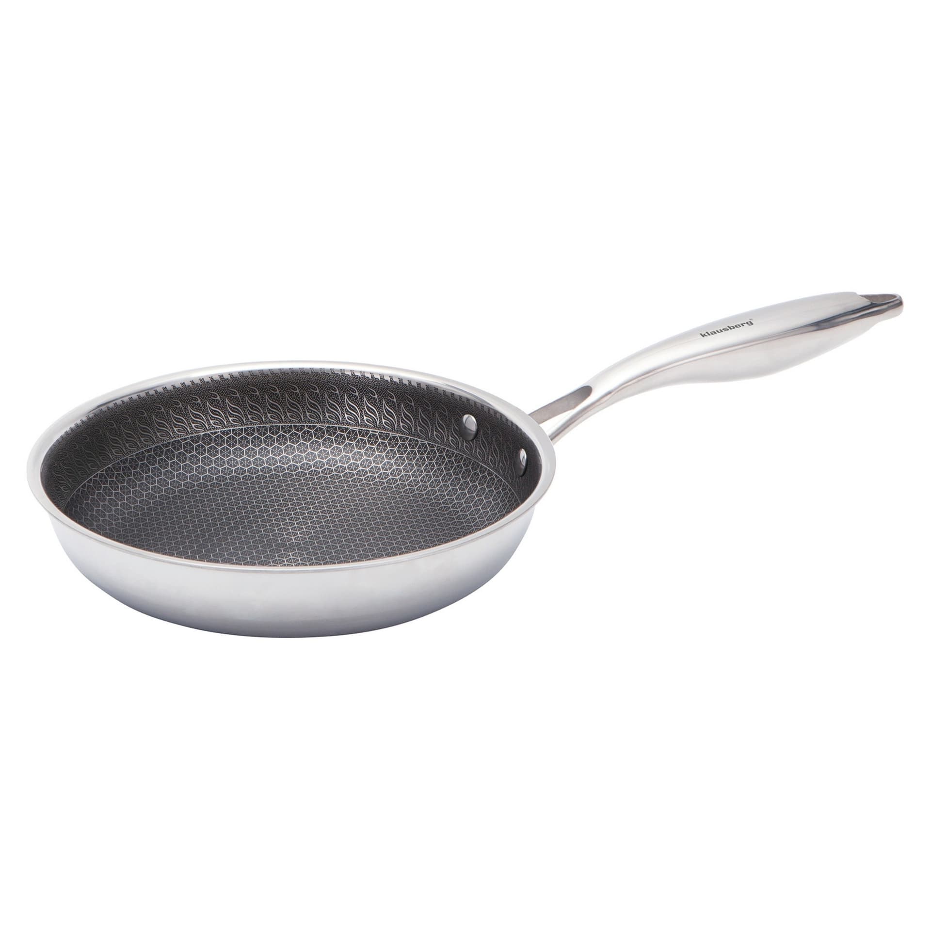 Patelnia powłoka non-stick honeycomb, 20 cm, 3-warstwy, stal 304, PFOA-Free