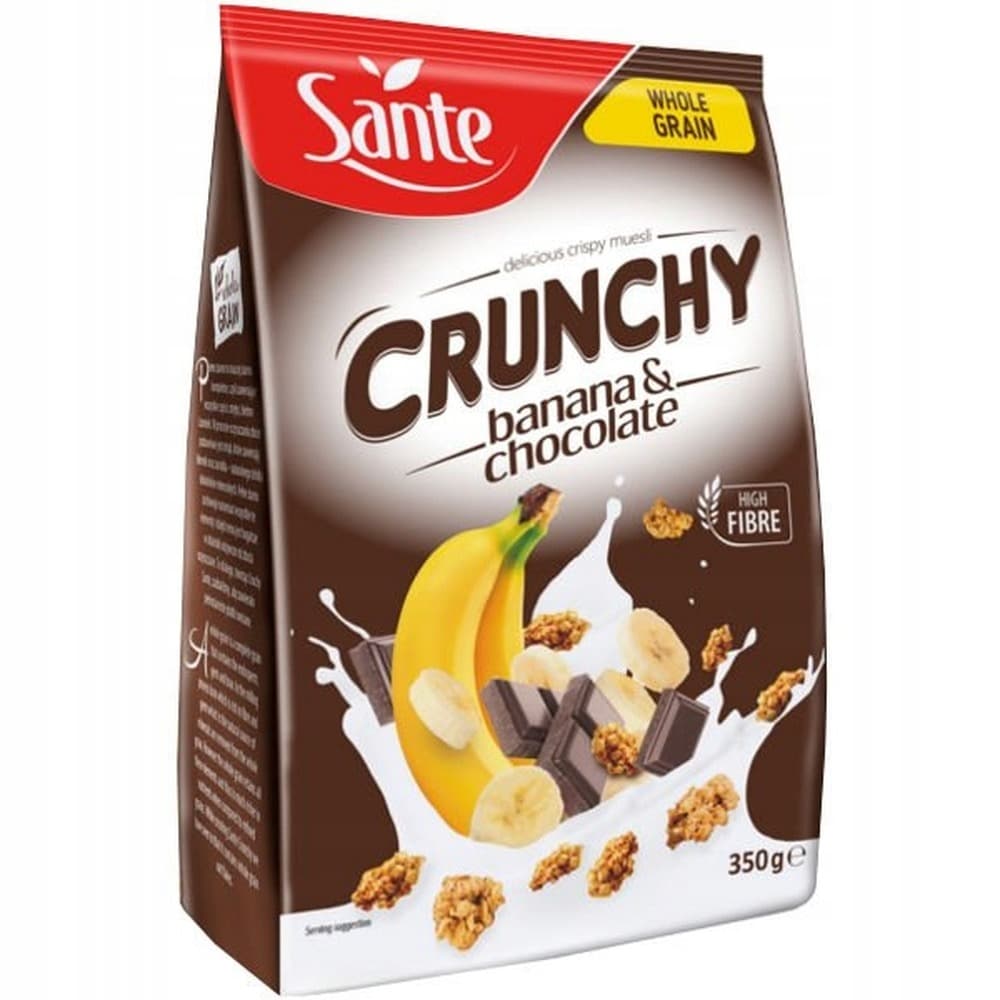 Crunchy bananowe 350g Sante