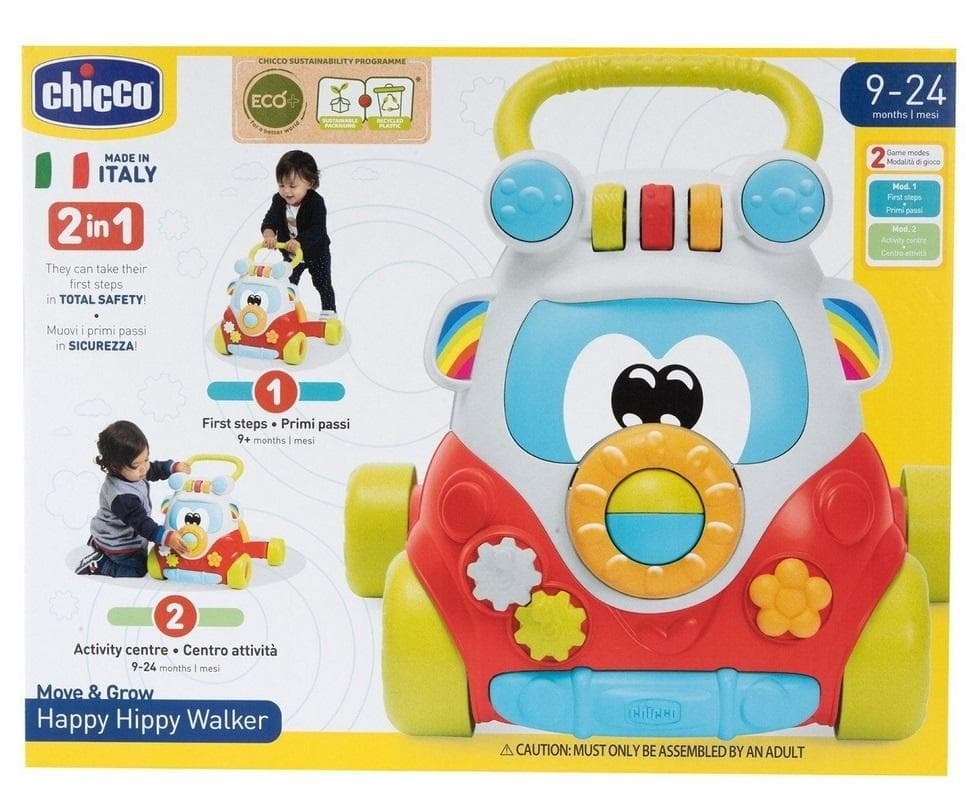 Pchacz Autobus Chicco Eco+ zabawka do ciągnięcia 9-24 miesiące