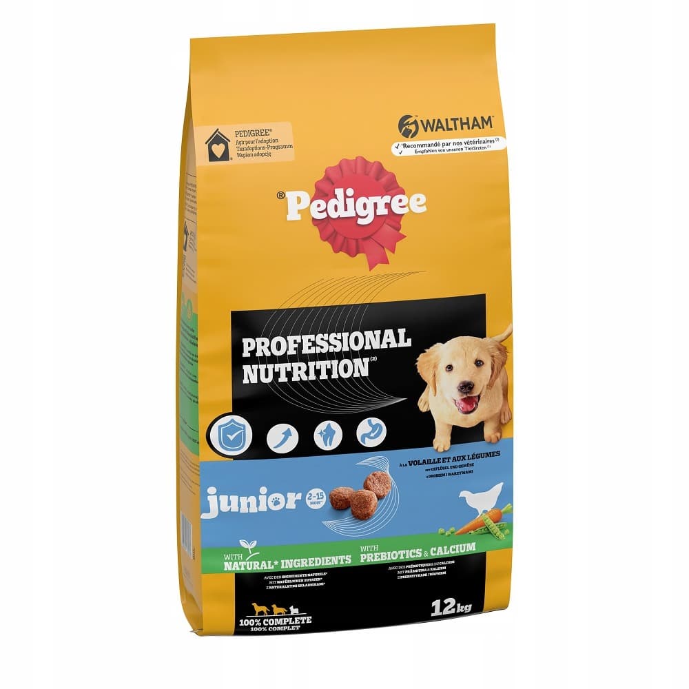 PEDIGREE Professional Nutrition junior drób - sucha karma dla psa - 12kg