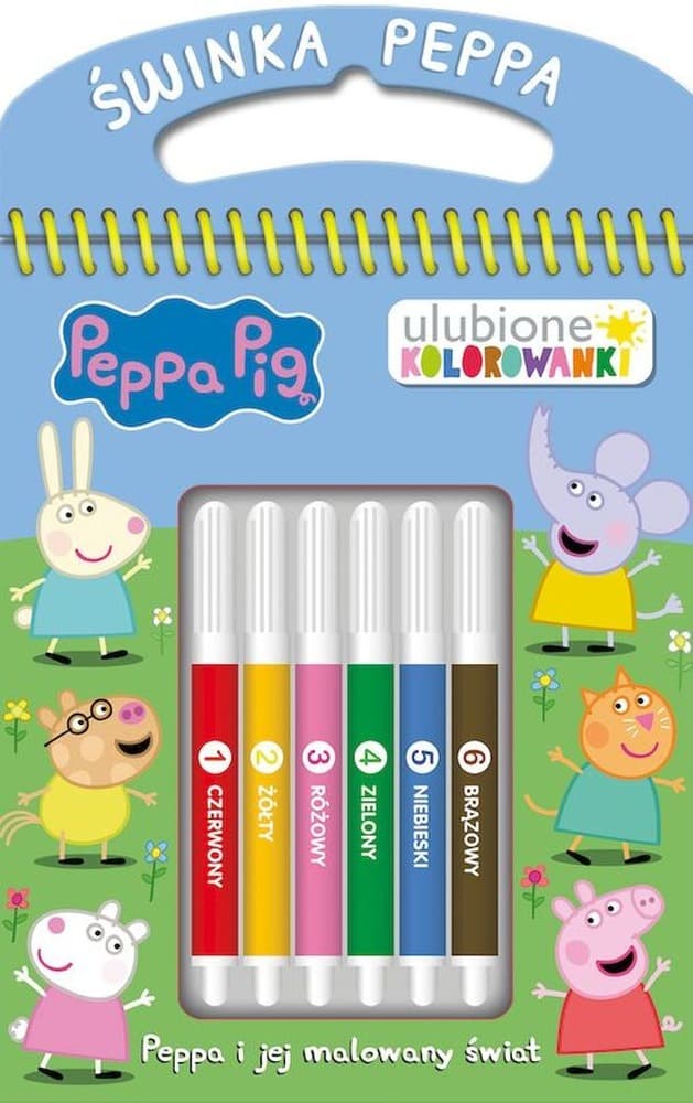 Świnka Peppa. Peppa i jej malowany świat. Ulubione kolorowanki