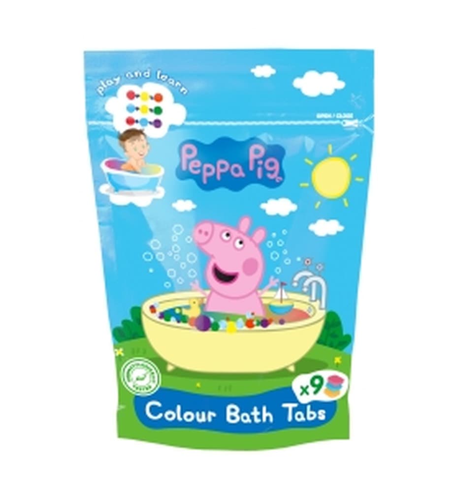 Peppa Pig Kredki do kąpieli Kolorowe 9 szt.