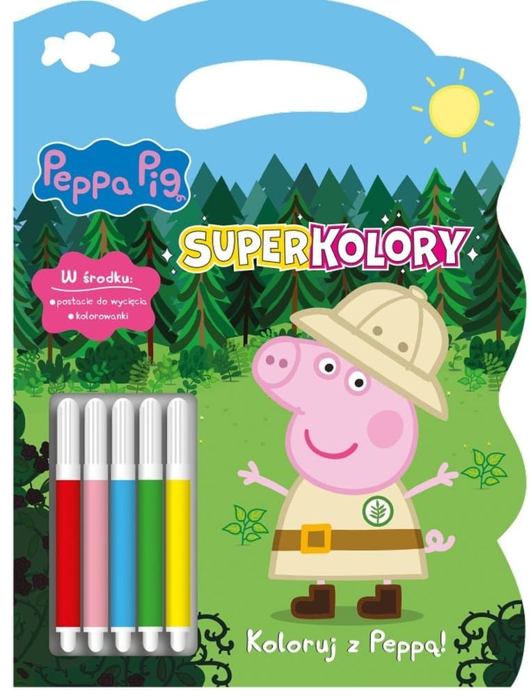 Peppa Pig. Superkolory Kolorowanka z flamastrami
