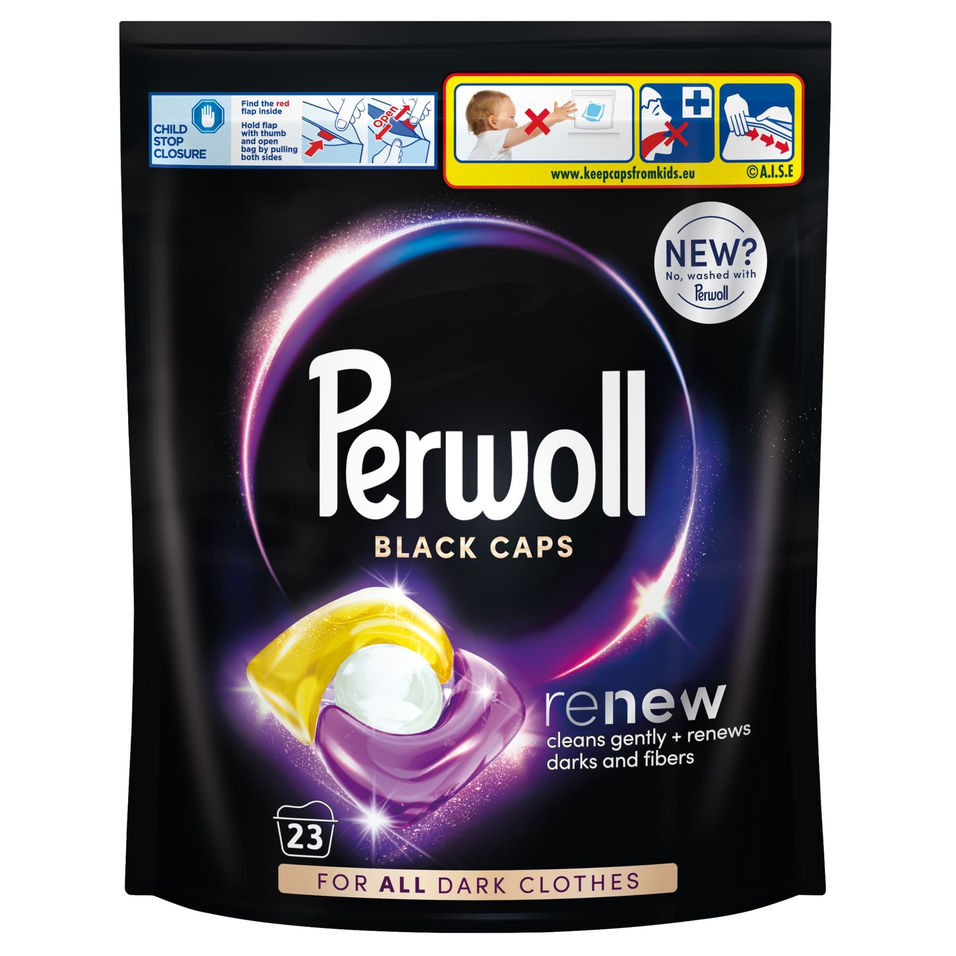Perwoll Kapsułki do prania tkanin czarnych 23 sztuki