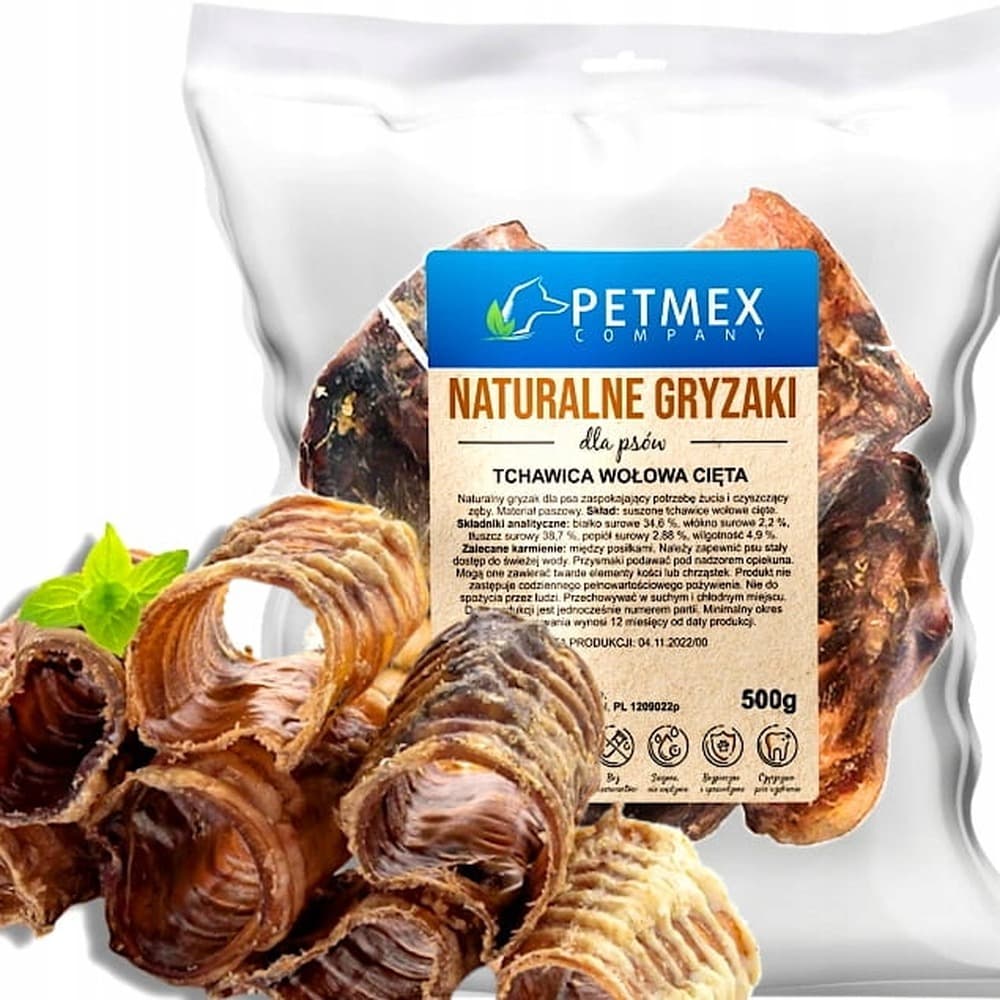 PETMEX Tchawica wołowa cięta 500g