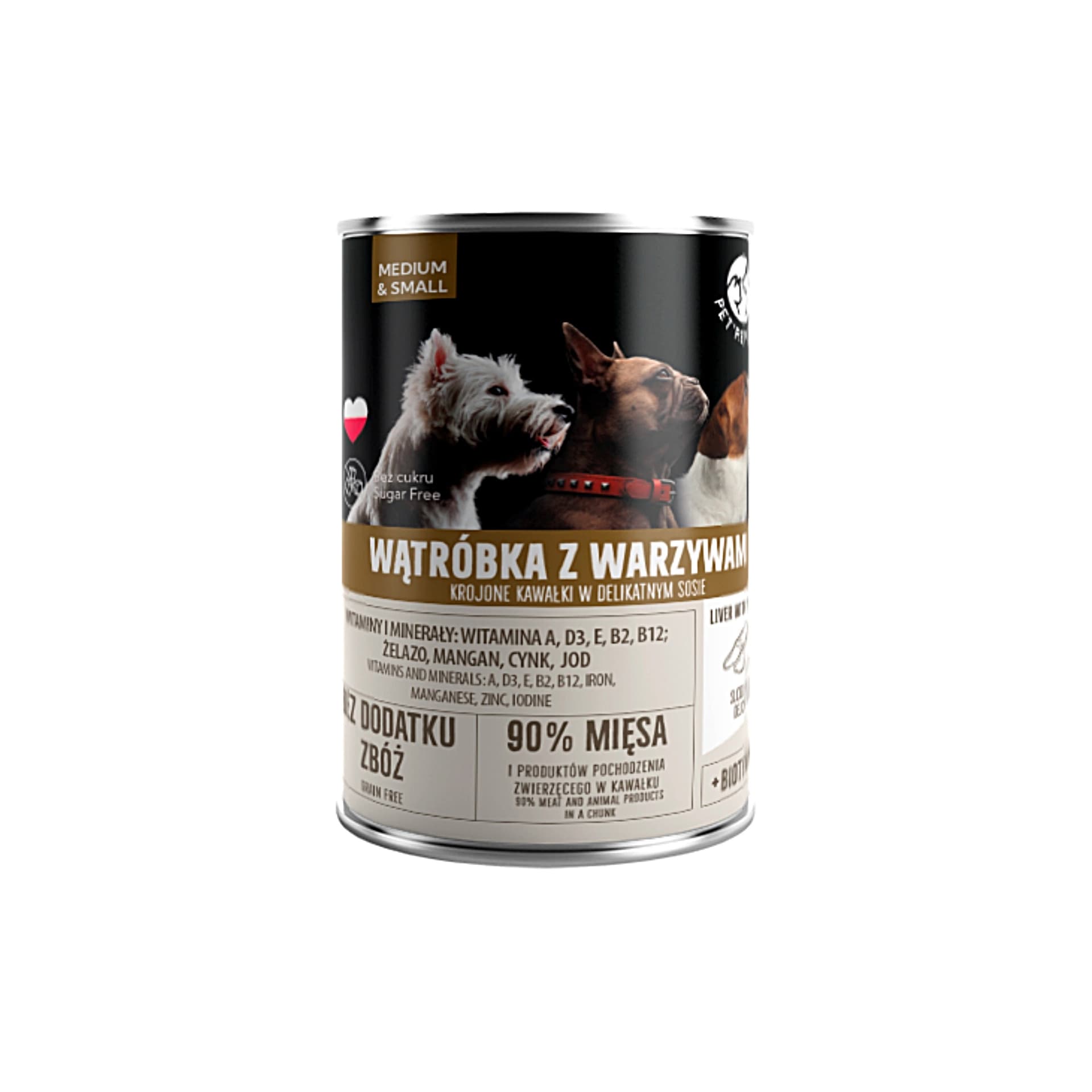 PetRepublic karma mokra dla psa z wątróbką i warzywami 400 g