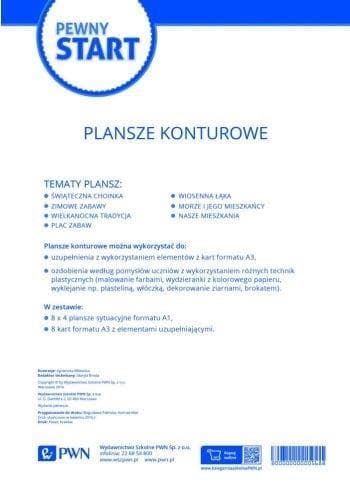 Plansze konturowe do uzupełniania i ozdabiania 32 sztuki