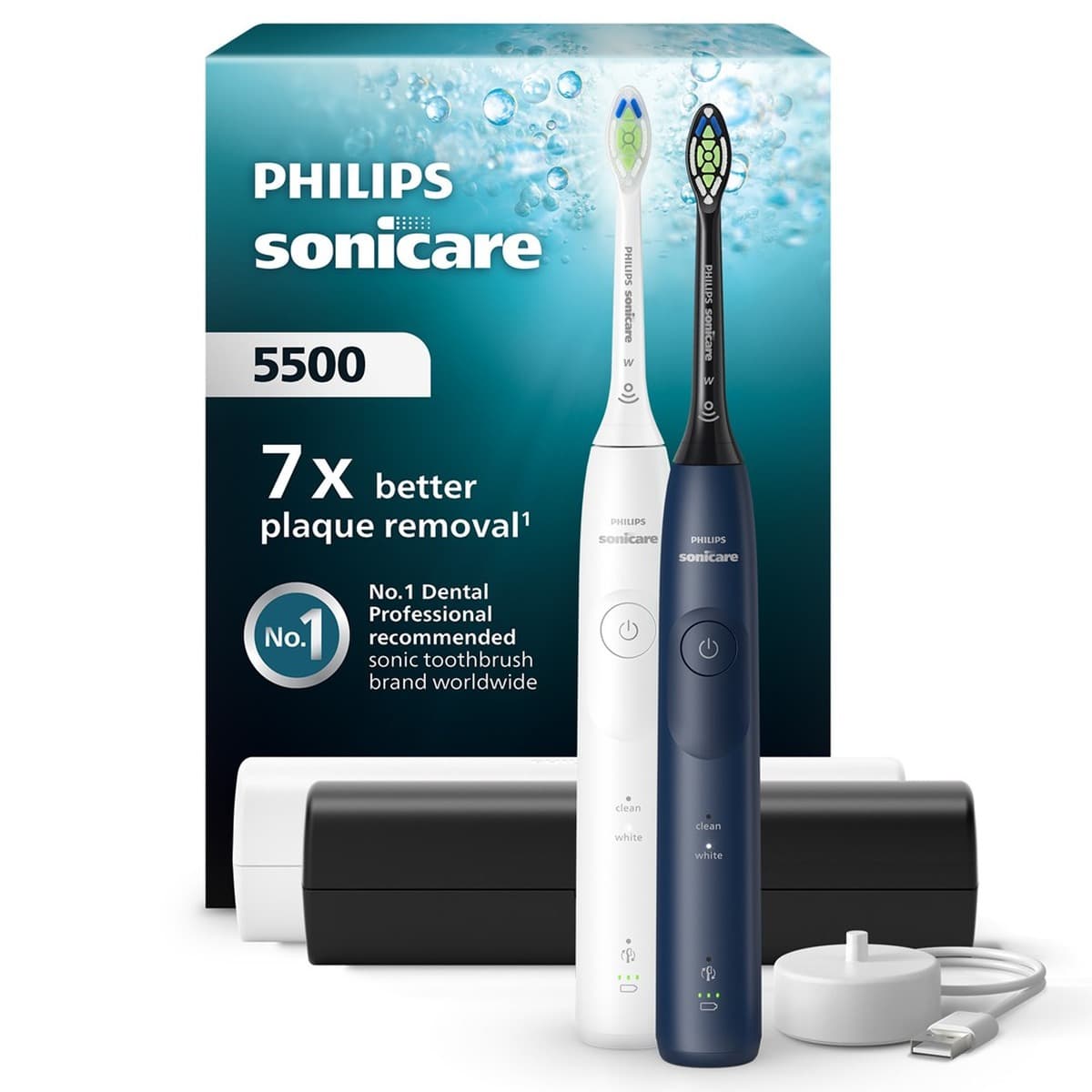 Philips Series 5500 HX7119/01 Zestaw sonicznych szczoteczek do zębów