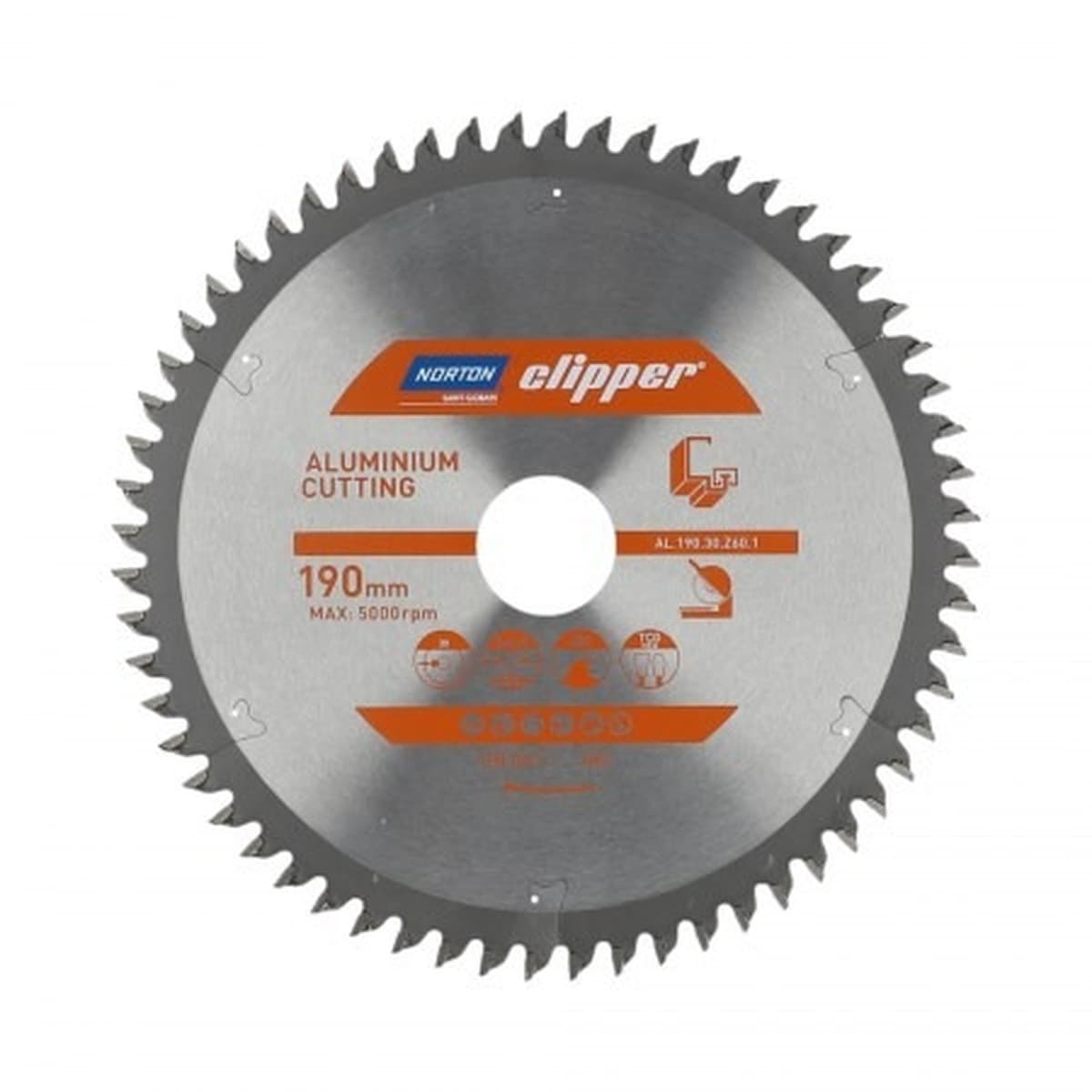 Piła tarczowa Norton do aluminium 216 mm x 30 mm 80 zębów (2,6/1,8)