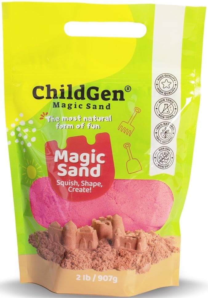 ChildGen Piasek kinetyczny naturalny różowy 907 g