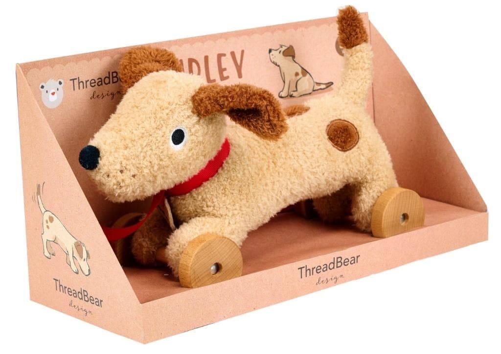 Piesek na kółkach do ciągnięcia Dudley ThreadBear Design