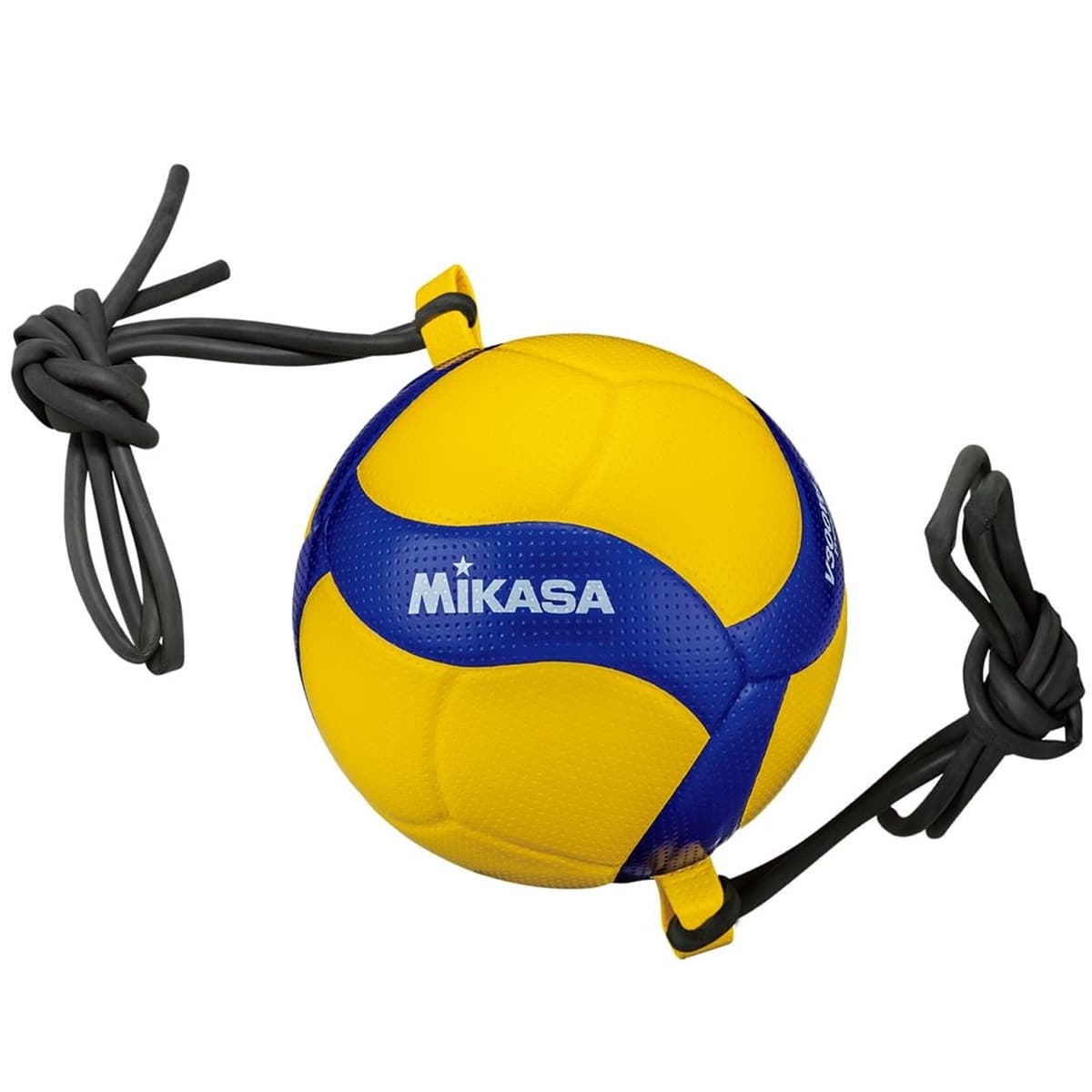 Piłka do siatkówki z gumami żółto-niebieska rozmiar 5 homologowana FIVB