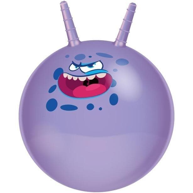 Piłka do skakania z rogami fioletowa średnica 45 cm