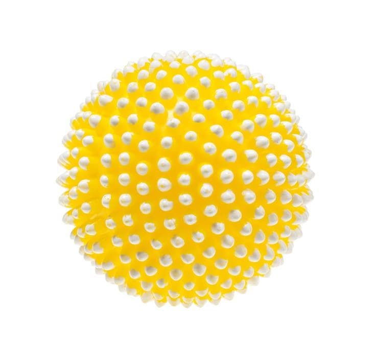 Piszcząca piłka z kolcami dla psa 8,1 cm mix kolorów