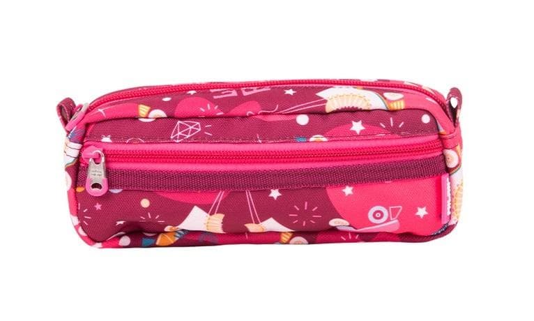 Piórnik dwukomorowy Roller różowy