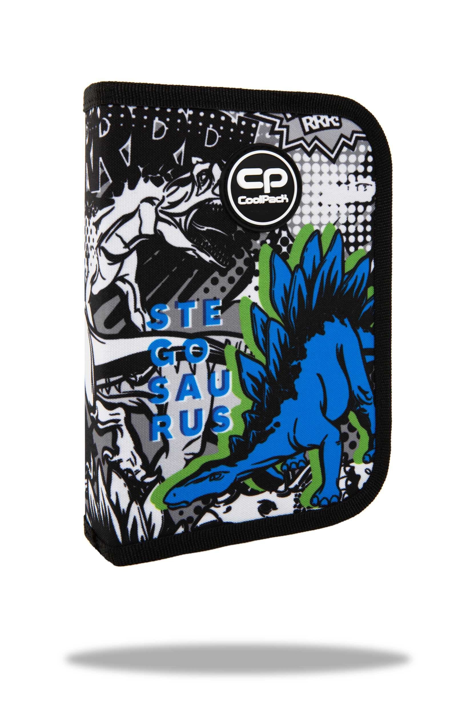 Piórnik jednoklapkowy bez wyposażenia Coolpack Clipper T-Rex
