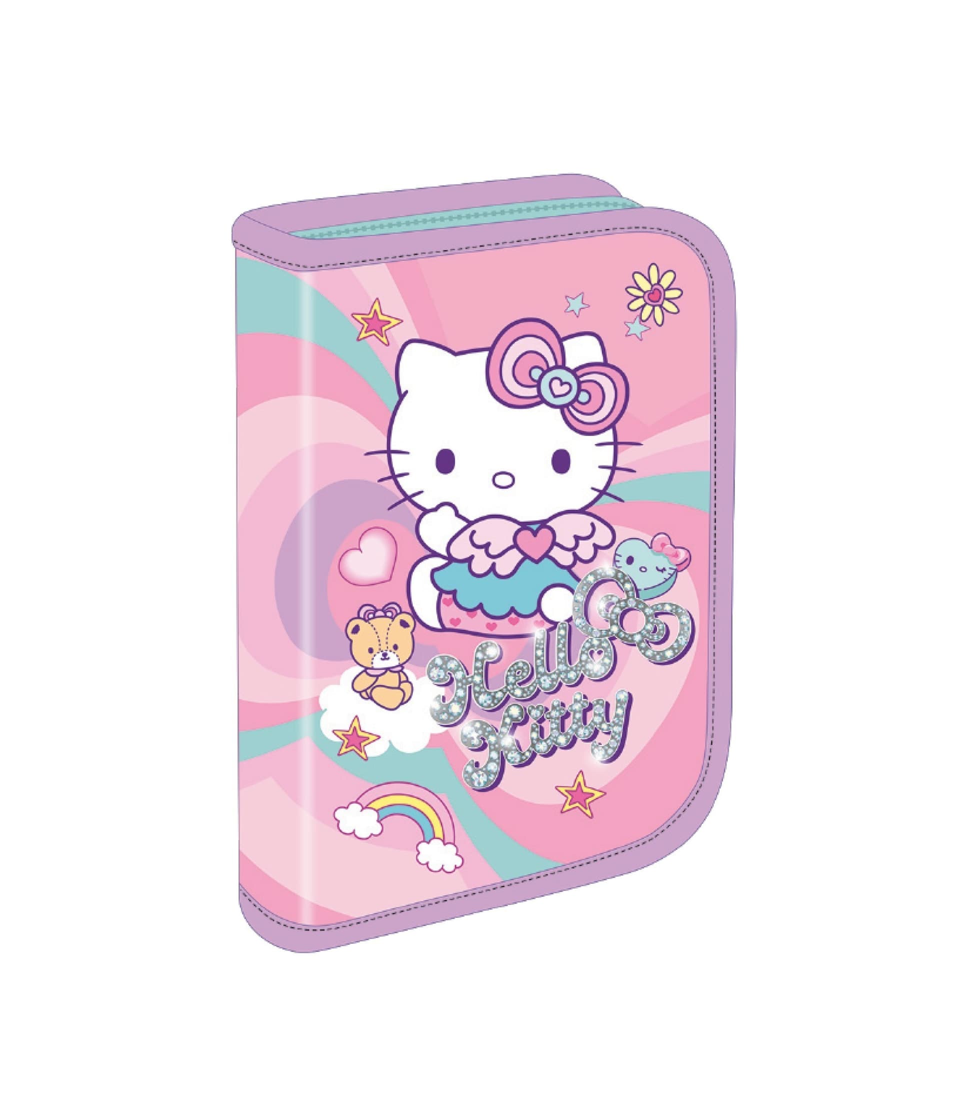 Piórnik jednoklapkowy bez wyposażenia Hello Kitty Clipper Pink 1