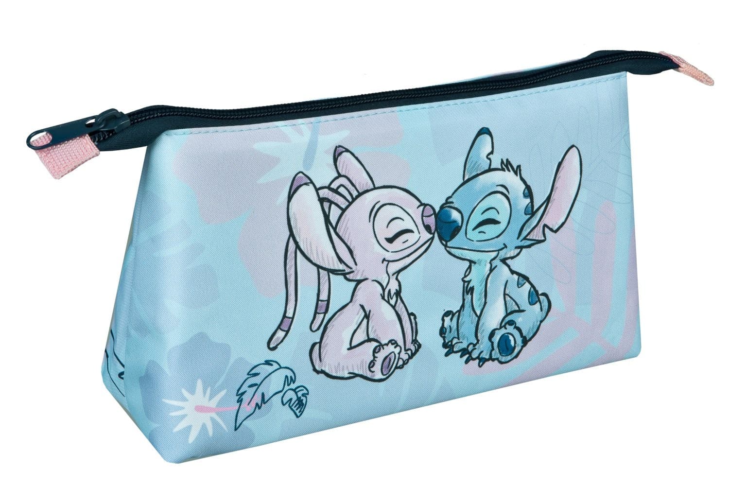 Piórnik kosmetyczka saszetka Stitch niebieska