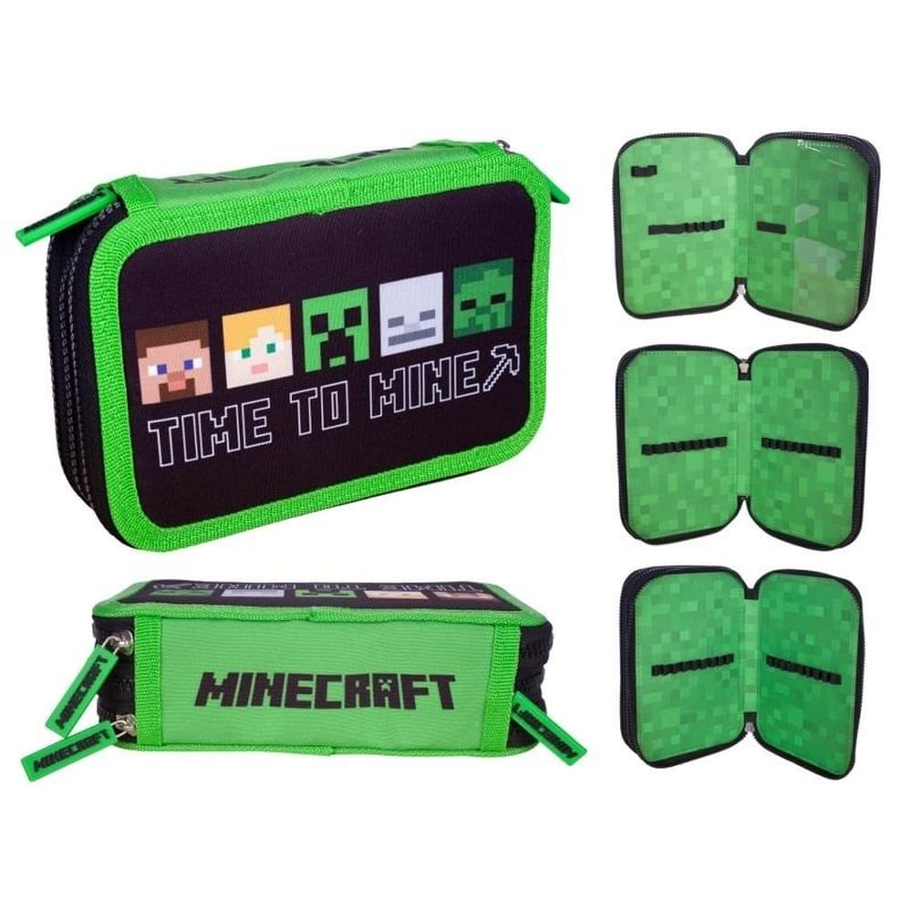 Piórnik potrójny Jumbo BW Minecraft AC3 Astra
