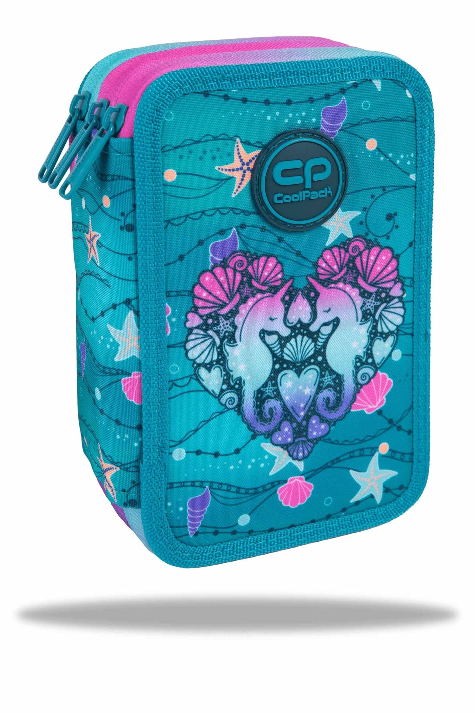 Piórnik potrójny z wyposażeniem Coolpack Jumper 3 Seafish